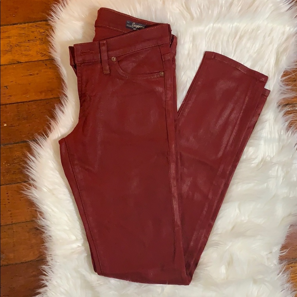Red Engine Waxed Cayenne Jeans